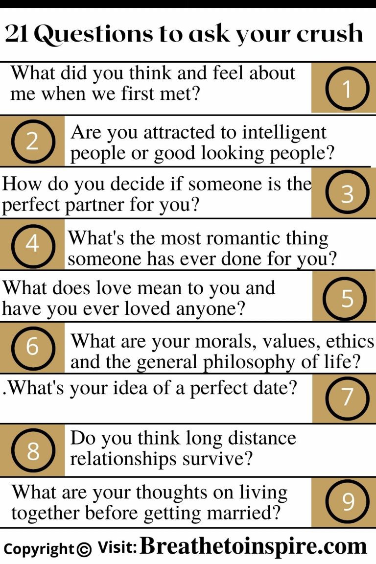 Questions To Ask Your Crush This Strategic List Reveals A Lot About