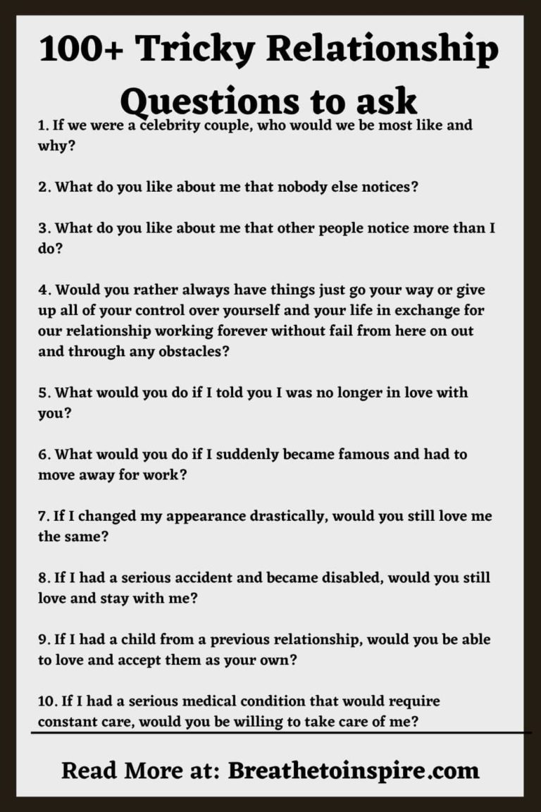 100+ Tricky Love Questions To Ask Your Boyfriend Or Girlfriend ...