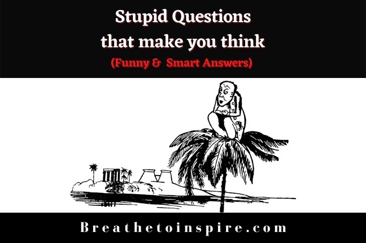 30 Stupid Questions That Make You Think With Answers (Funny & Dumb) -  Breathe To Inspire