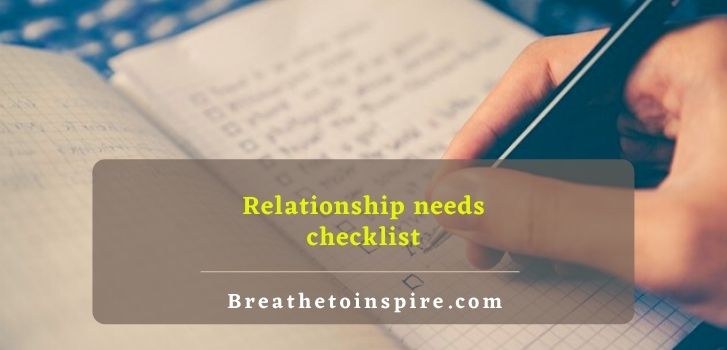 Relationship-needs-checklist