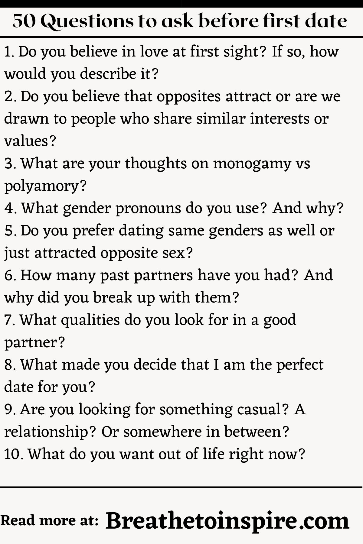 50 Questions To Ask Before First Date Breathe To Inspire 50 Questions To Ask Before First Date Breathe To Inspire