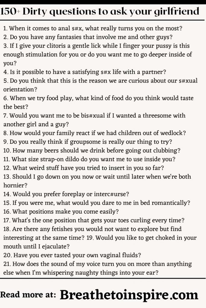 150+ Dirty Questions To Ask Your Girlfriend image