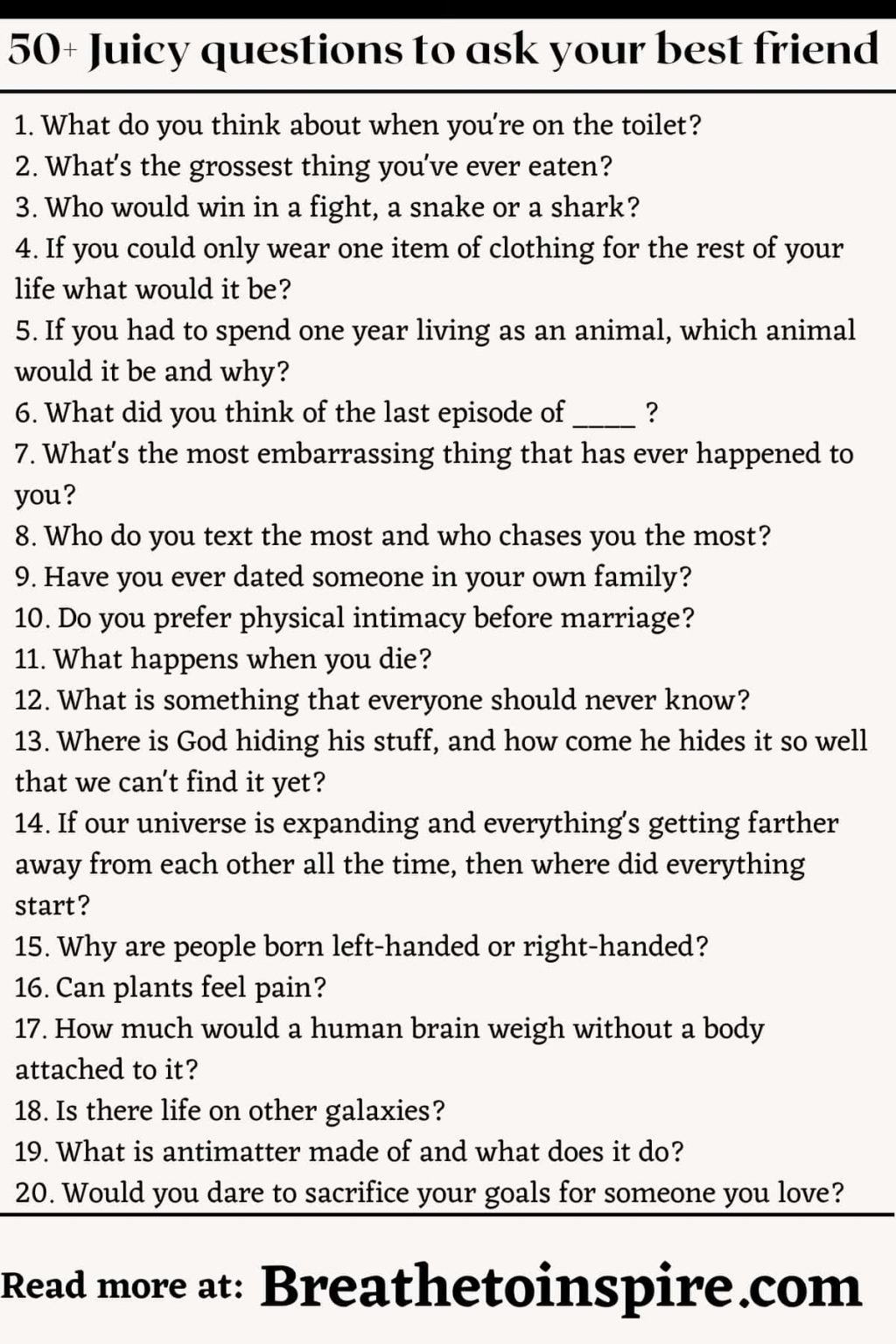 50 Juicy Questions To Ask Your Best Friend for Girls And Boys 