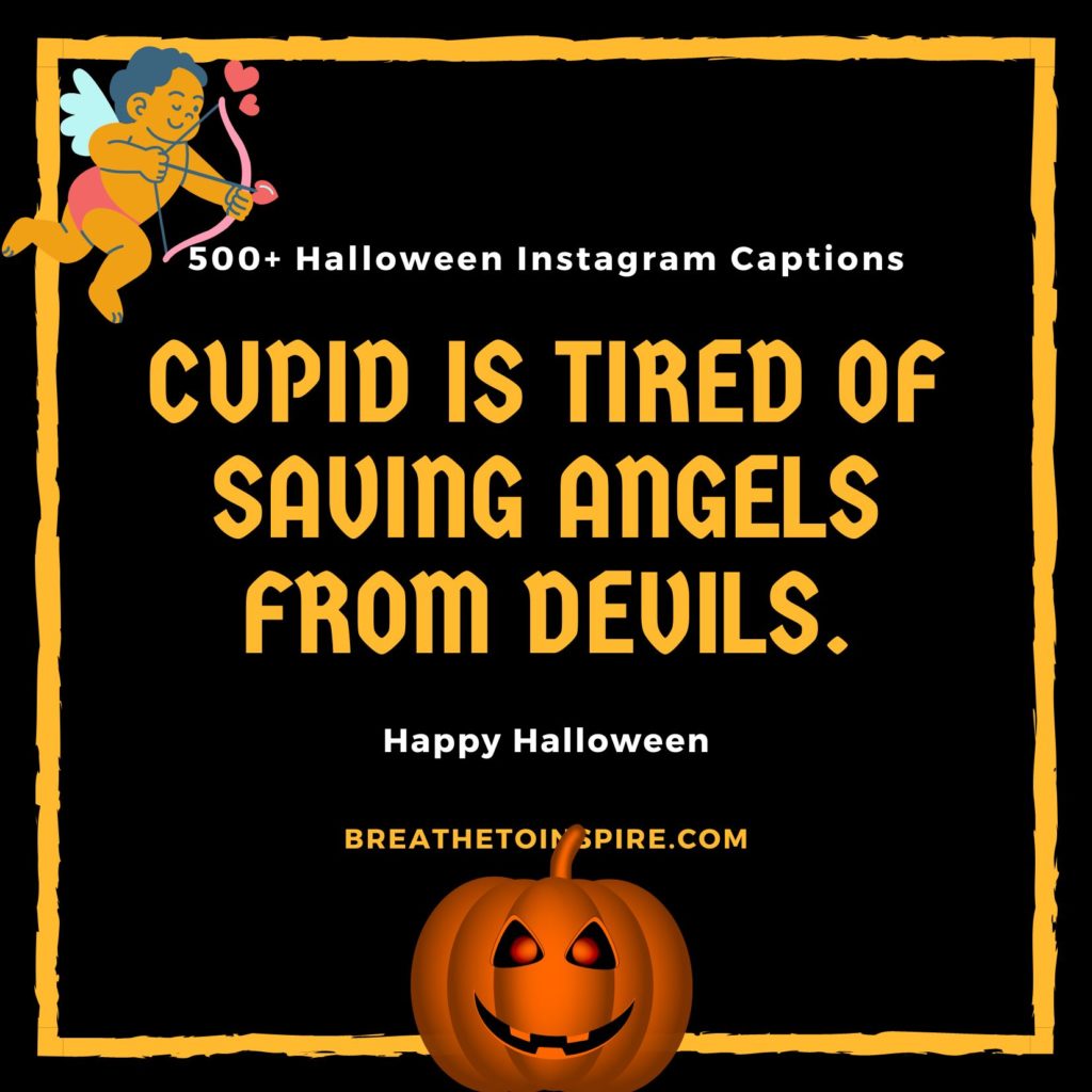 Cupid-halloween-instagram-captions