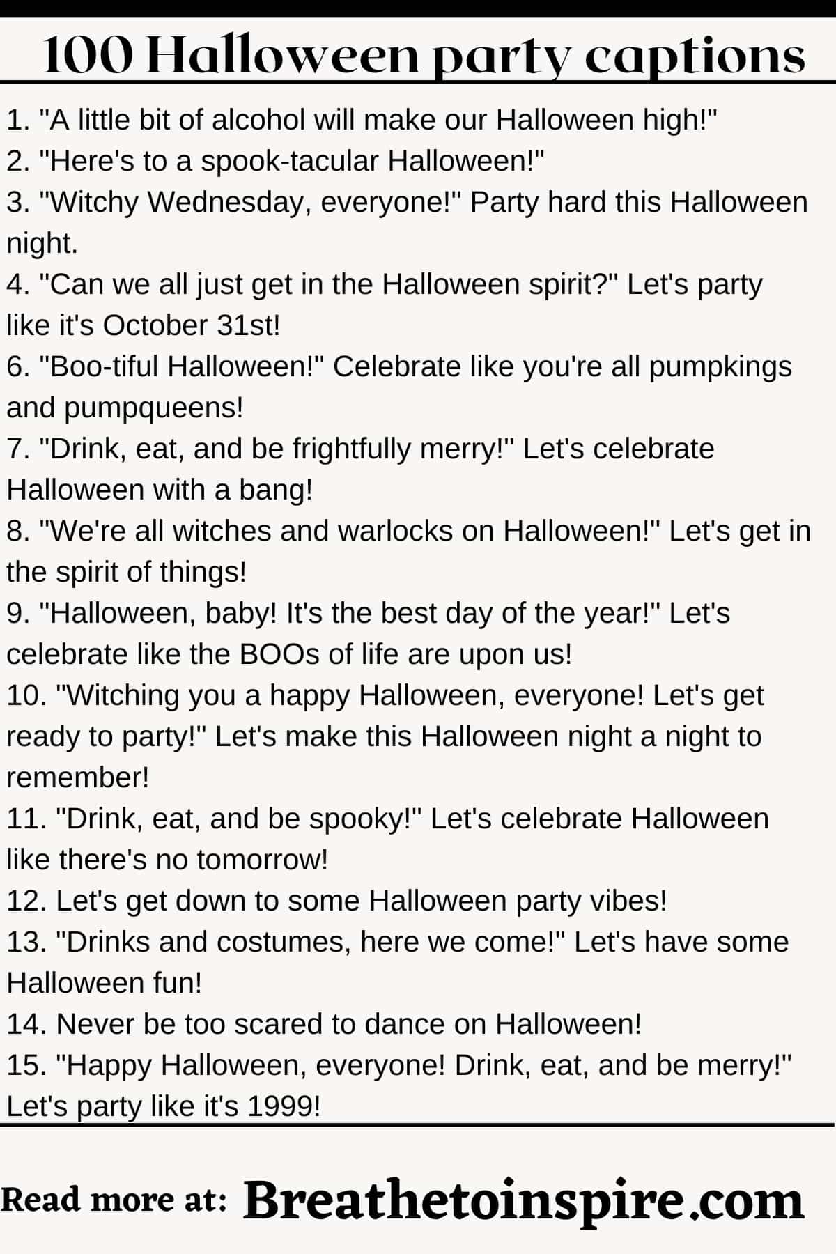 130 Halloween Party Captions (with Friends, Family, Couples Instagram
