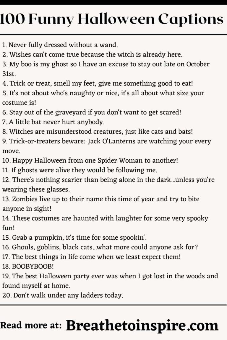 100 Funny Halloween Captions That'll Haunt Your Social Feed [2023