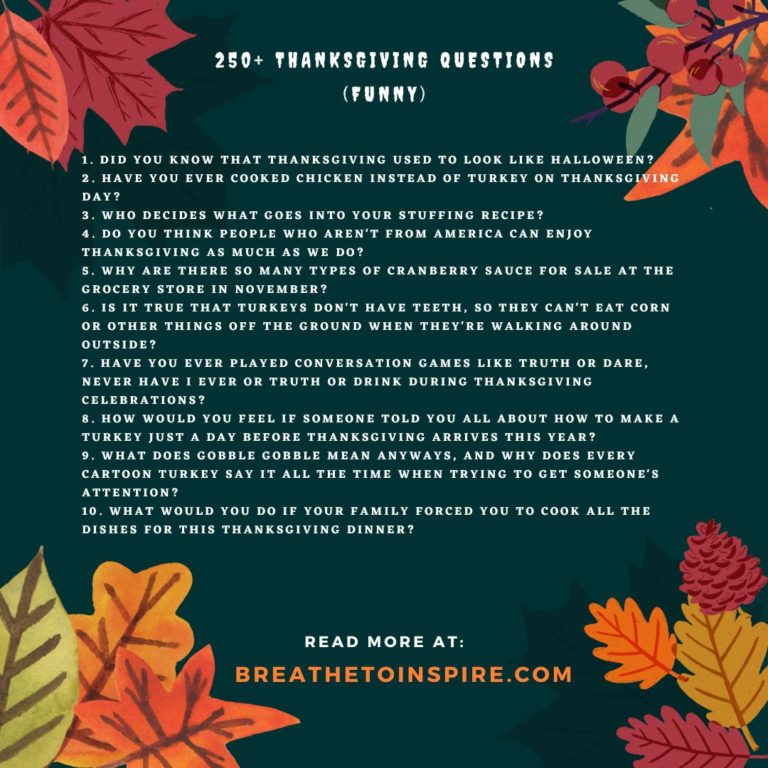 300 Thanksgiving Questions To Ask To Strengthen Relationships ...