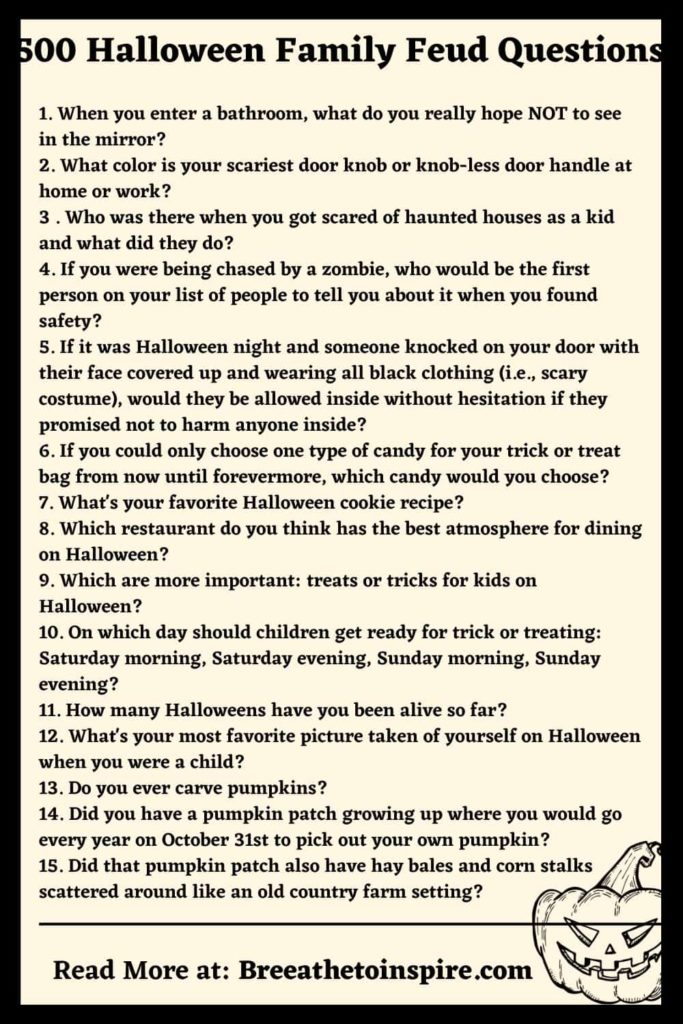 500 Halloween Questions To Ask For Fun Conversation - 2023 (Icebreakers ...