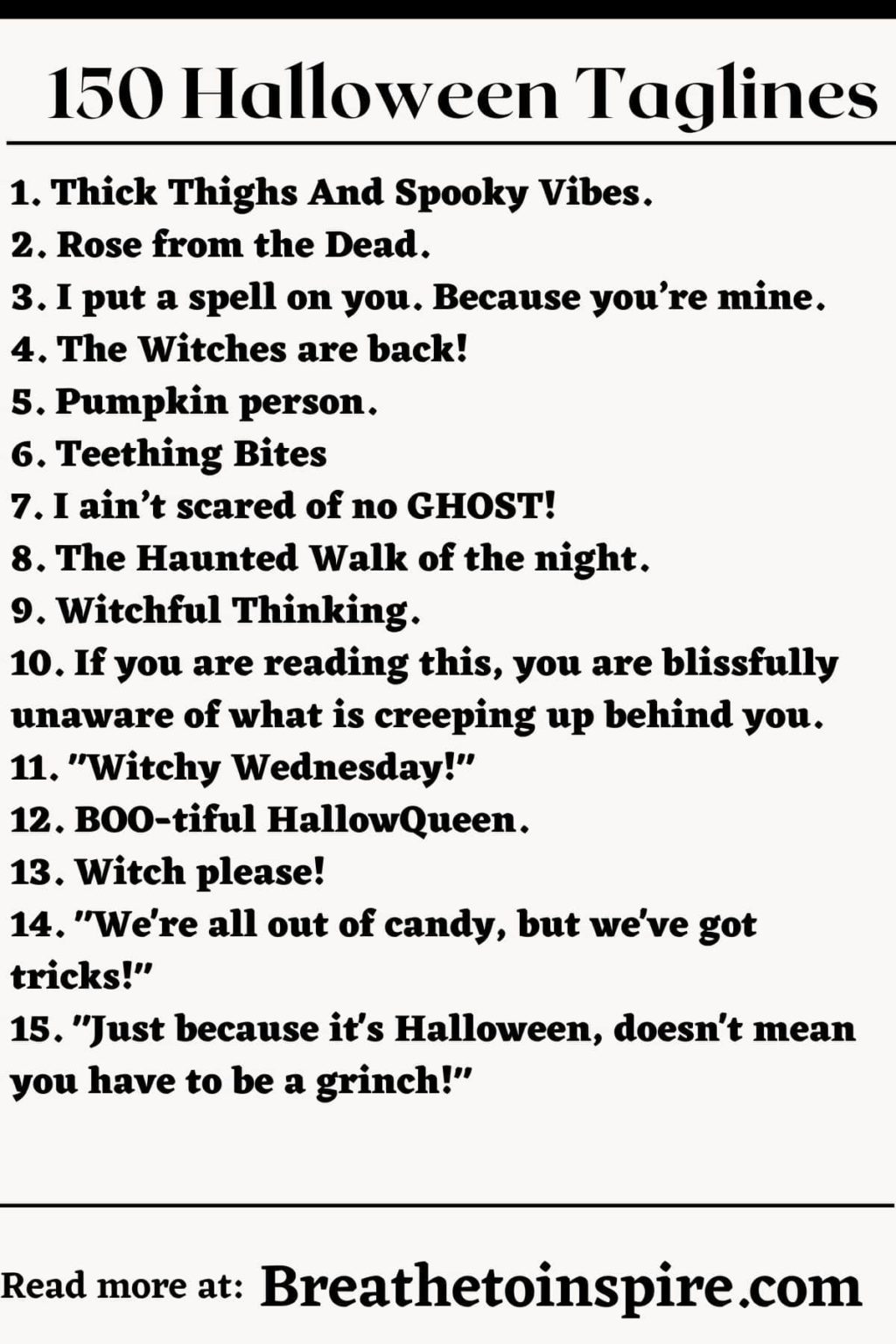 150+ Best Halloween Taglines For Instagram (Funny, Catchy, Movies
