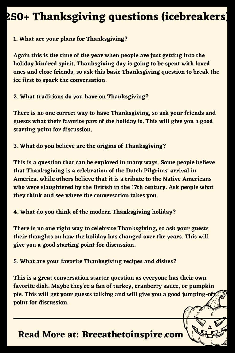 300 Thanksgiving Questions To Ask To Strengthen Relationships ...