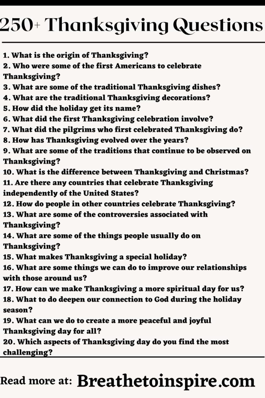 300 Thanksgiving Questions To Ask To Strengthen Relationships ...