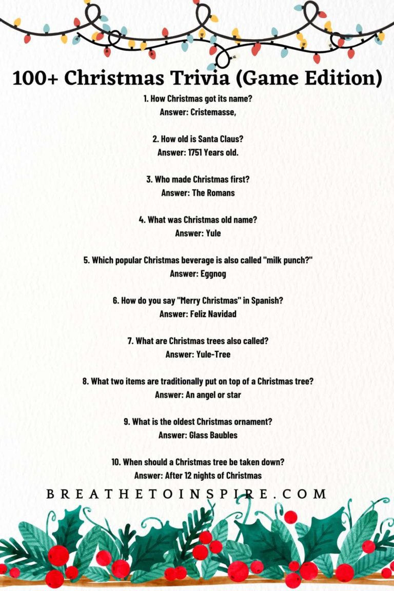 100+ Christmas Trivia Questions And Answers From Movies To Food (2023
