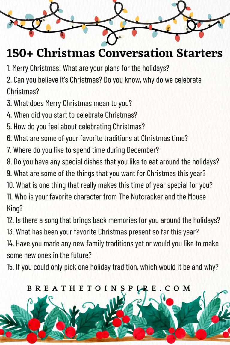 150+ Christmas Conversation Starters And Icebreaker Questions For ...