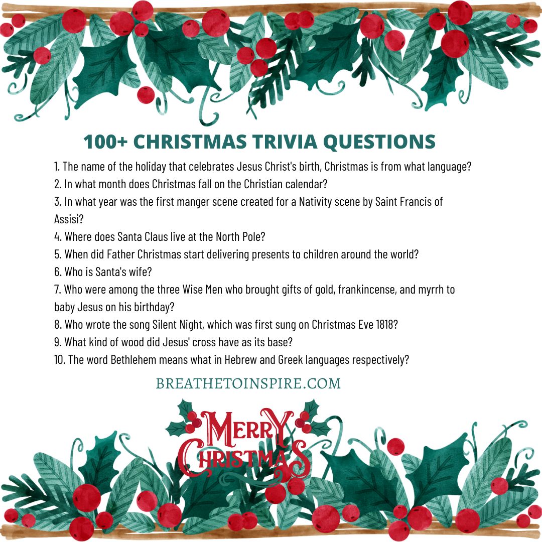 100+ Christmas Trivia Questions And Answers From Movies To Food (2023 ...