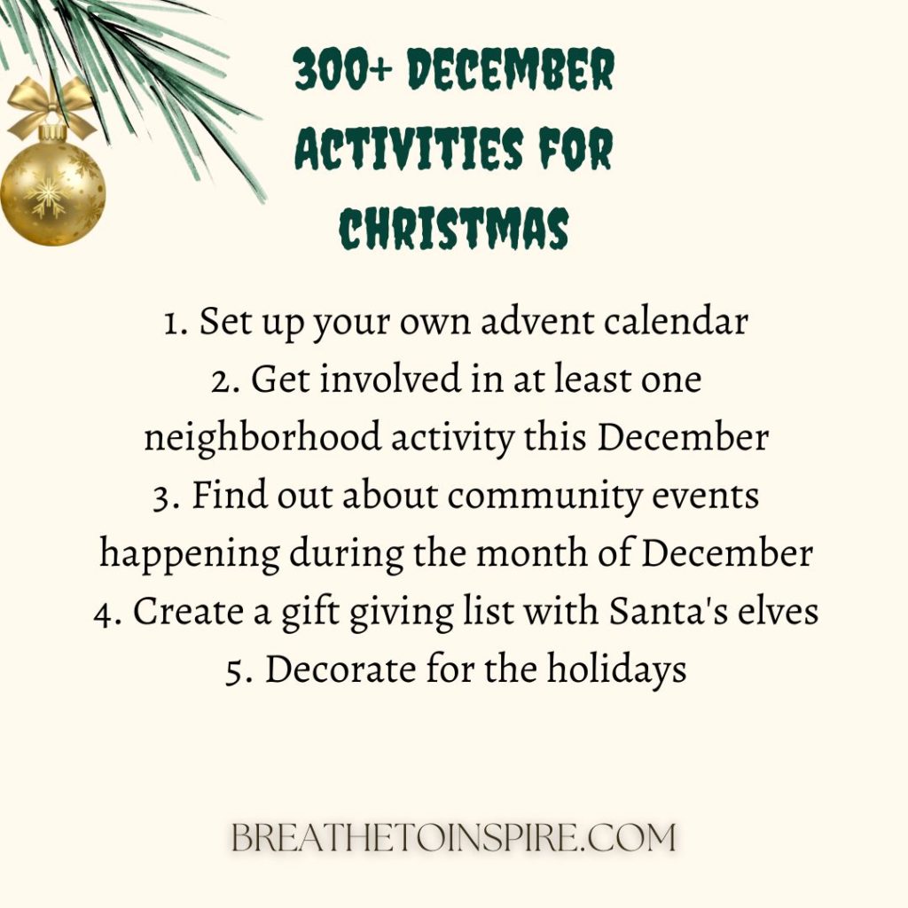 december-activities