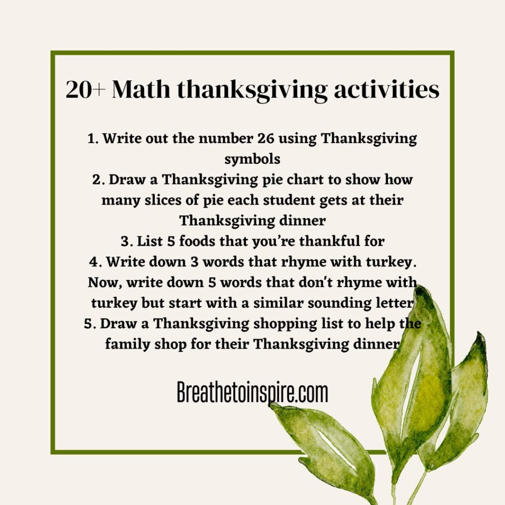 math-thanksgiving-activities