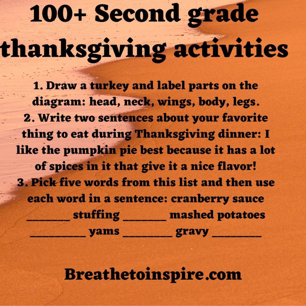 second-grade-thanksgiving-activities
