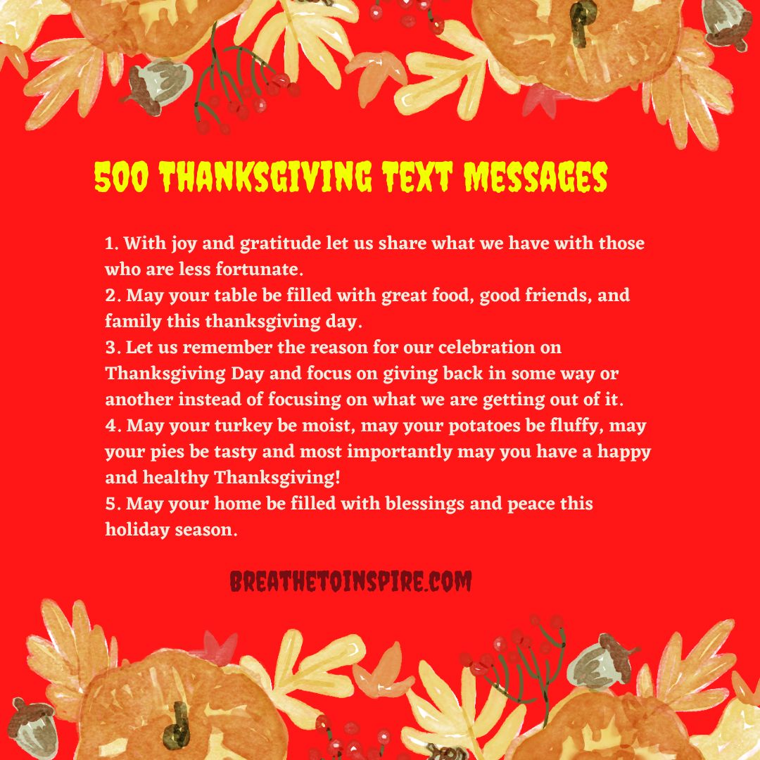 500 Thanksgiving Messages (For Friends, Family, Business, Team, Clients