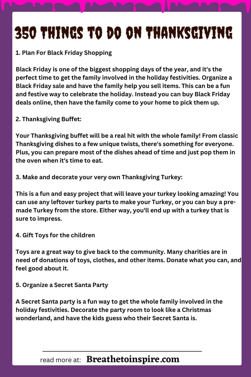 350 Things To Do On Thanksgiving Day Or Weekend (2022 Fun Thanksgiving