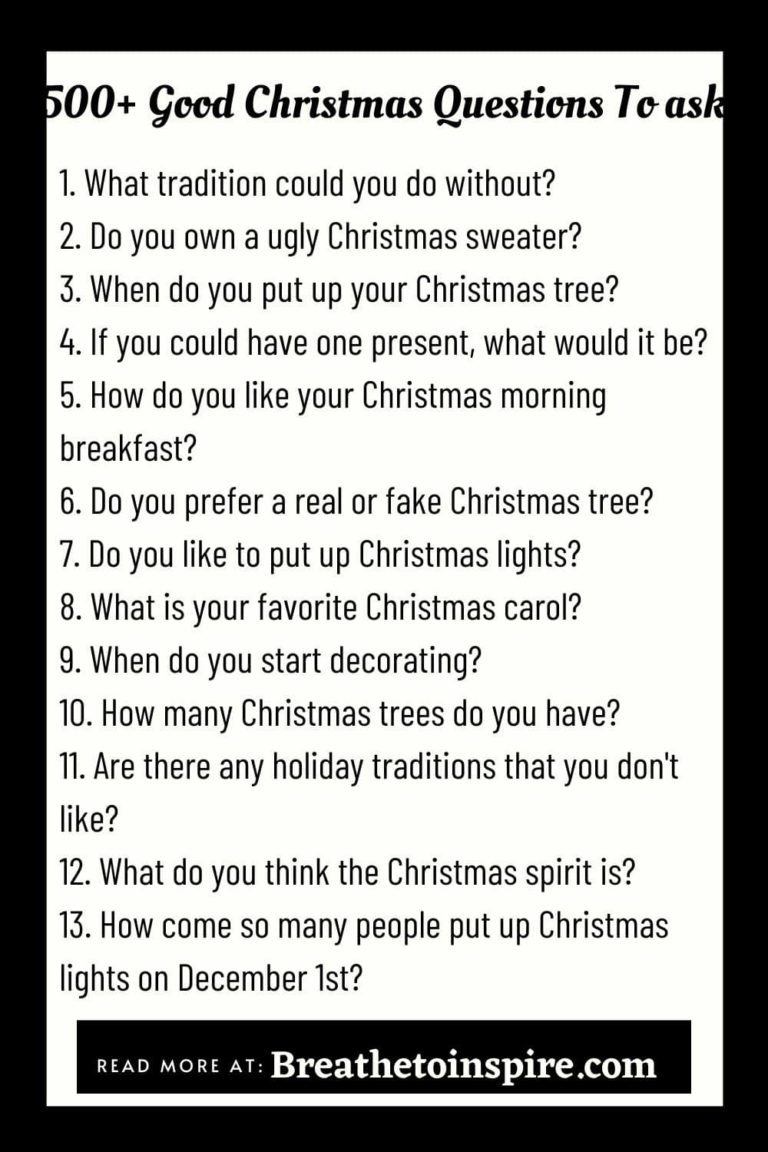 500+ Christmas Questions To Ask To Get Into The Conversation Of Fun