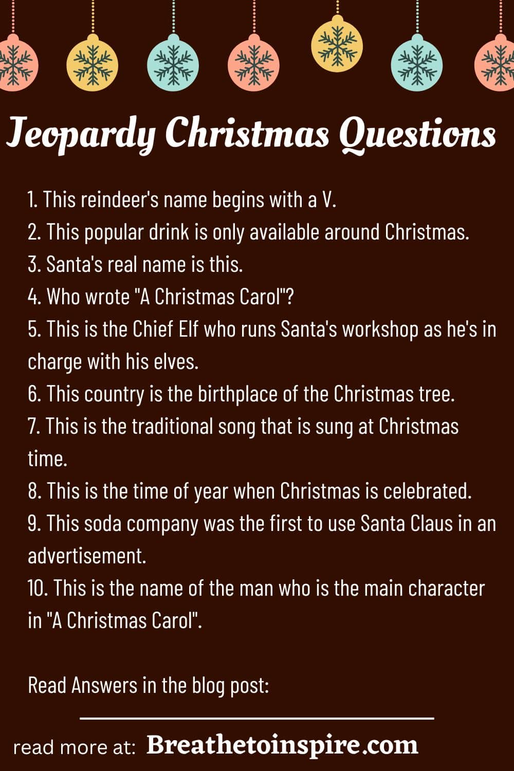 500+ Christmas Questions To Ask To Get Into The Conversation Of Fun ...