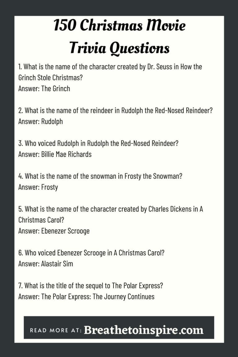 150 Christmas Movie Trivia Questions And Answers For Adults And Kids ...