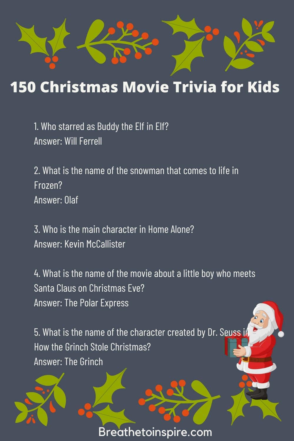 150 Christmas Movie Trivia Questions And Answers For Adults And Kids ...