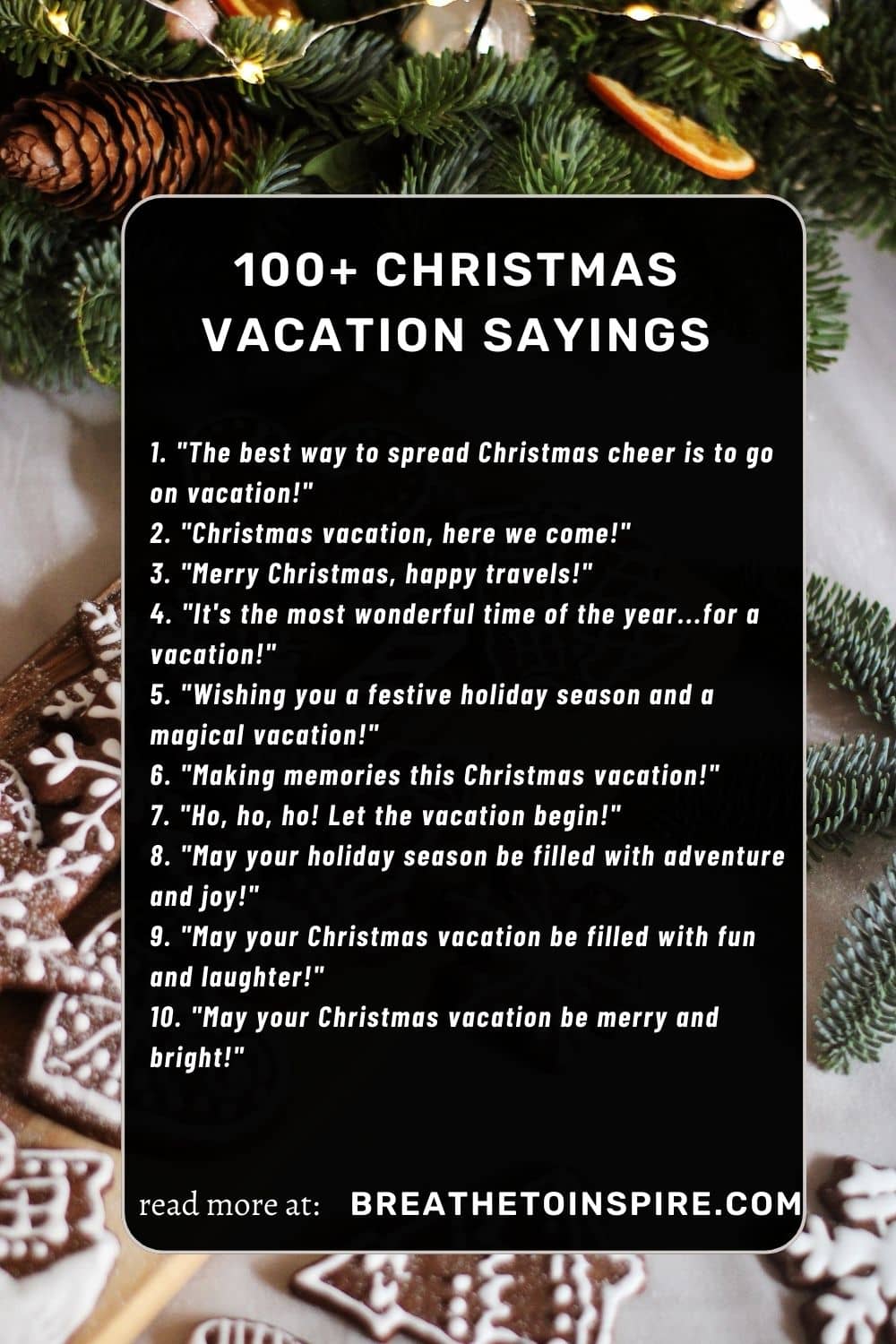 350+ Christmas Sayings For Greeting Cards, Signs, Wishes And Messages (2023 Edition) - Breathe 