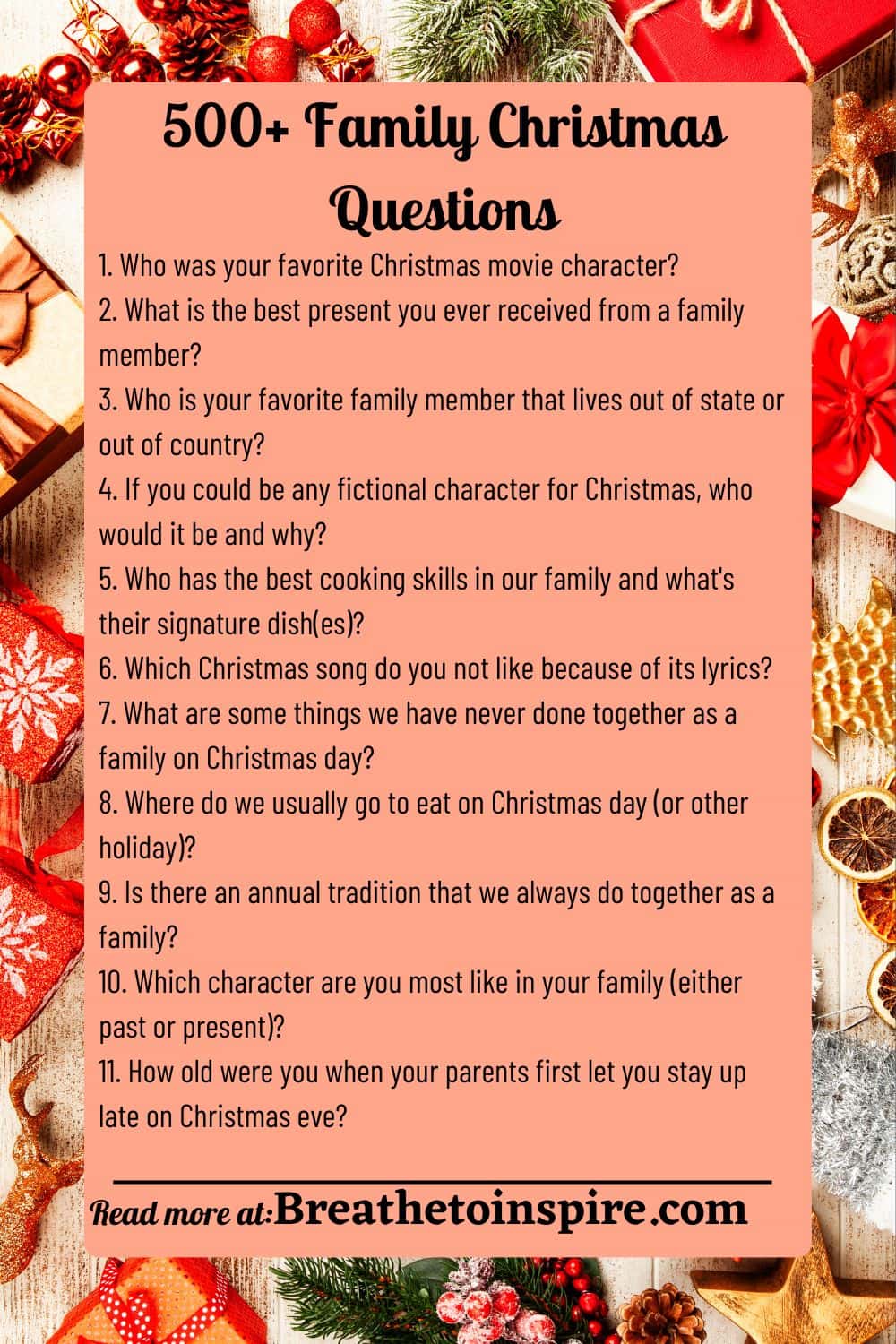 500+ Christmas Questions To Ask To Get Into The Conversation Of Fun