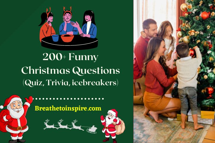 200 Funny Christmas Questions To Ask quiz Trivia Icebreakers As 