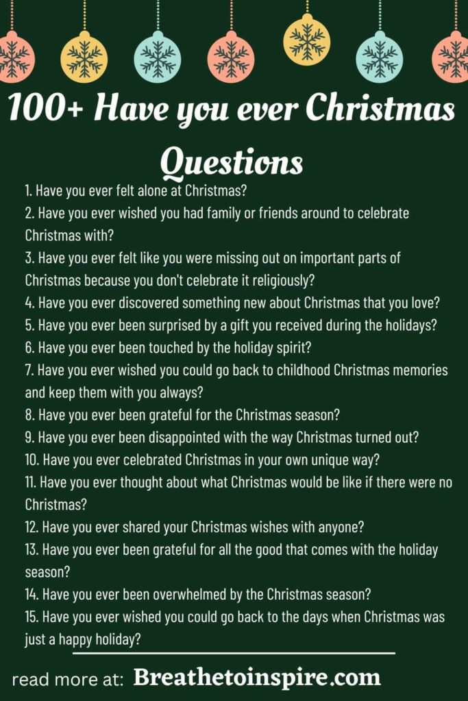 have-you-ever-christmas-questions