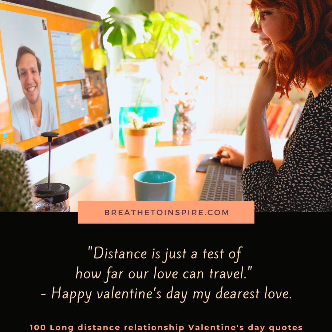 100 Long Distance Valentine's Day Quotes For Boyfriend, Girlfriend