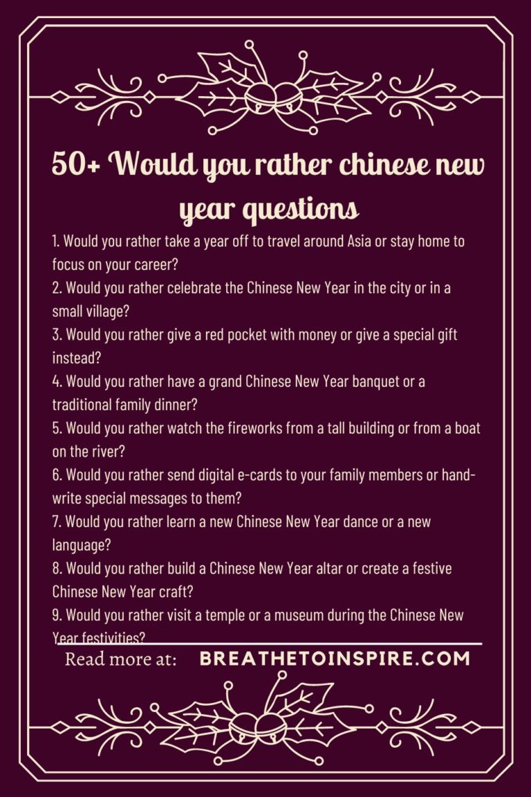 awkward chinese new year questions