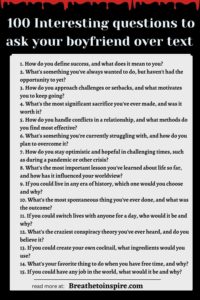 100 Interesting Questions To Ask Your Boyfriend For A Deep Conversation ...