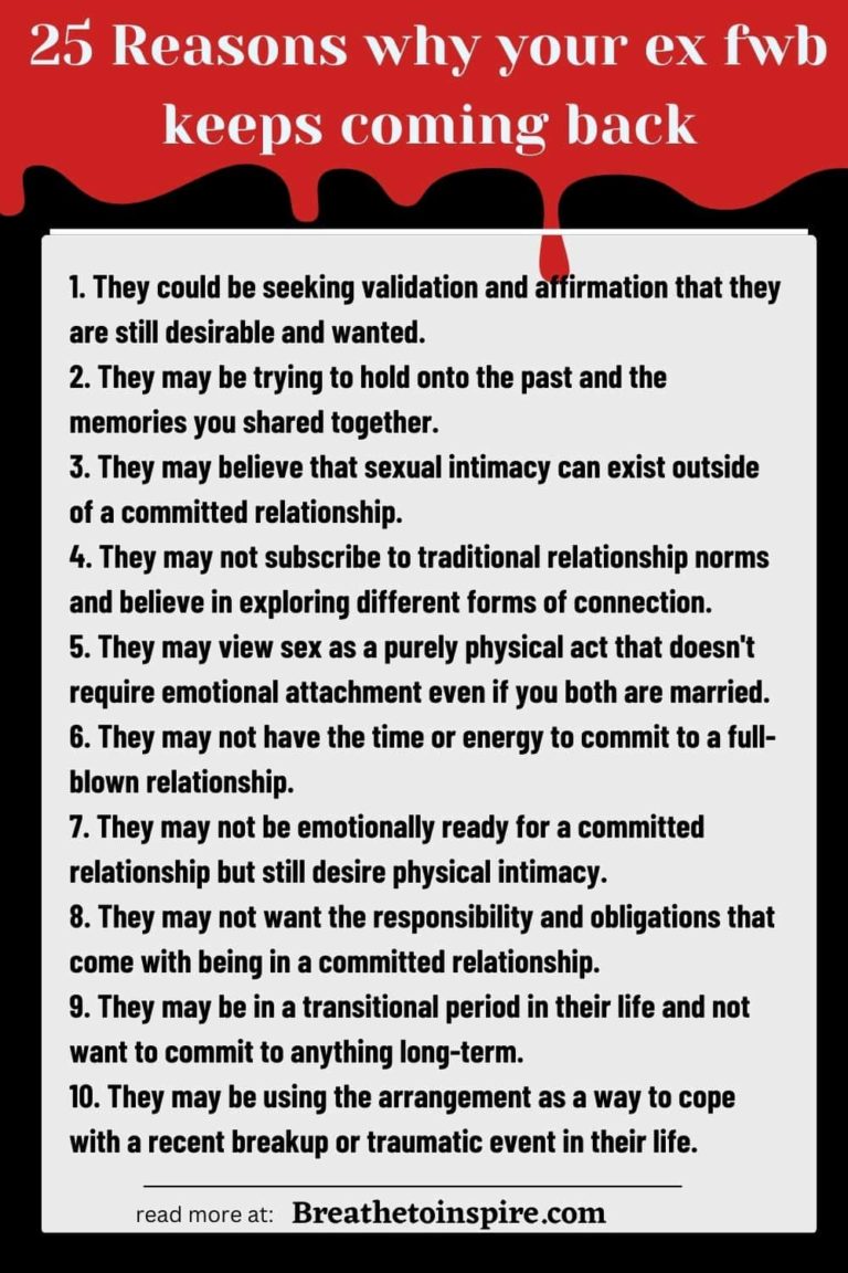 Why Does My Fwb Keeps Coming Back? (meaning, 25 Reasons, Tips With(01)