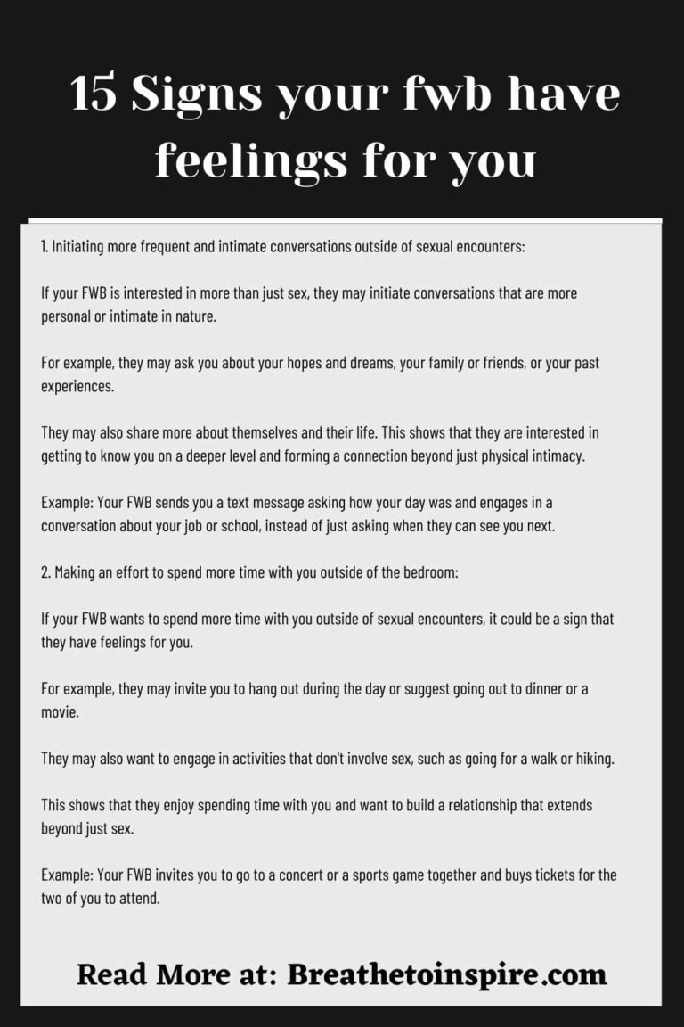 Does My Fwb Have Feelings For Me? (Quiz And 15 Signs) Breathe To Inspire