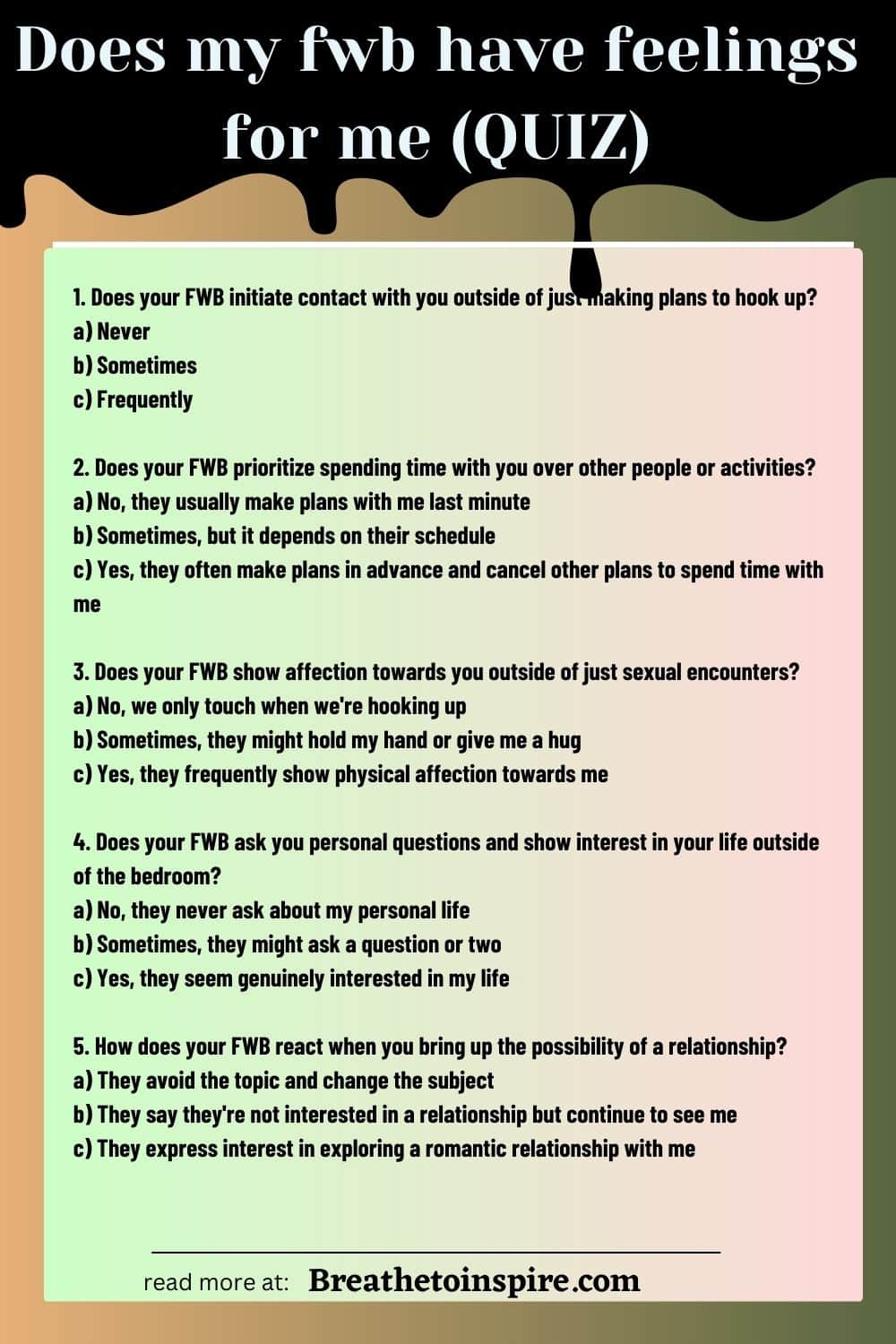 Does My Fwb Have Feelings For Me? (Quiz And 15 Signs) Breathe To Inspire