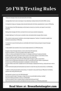 50 FWB Texting Rules (with Examples, Tips, Questions To Ask While ...