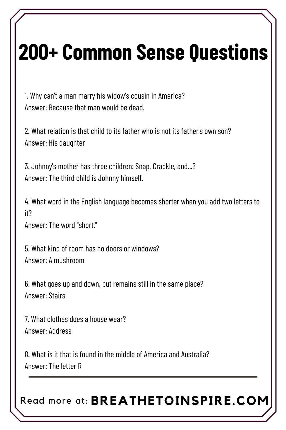 200-common-sense-questions-everyone-should-know-with-answers-riddles