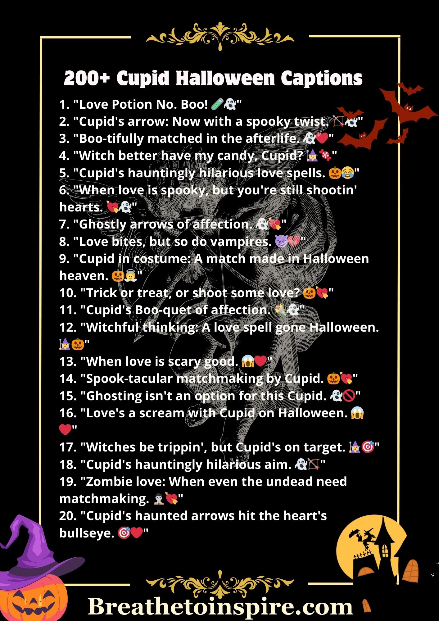 170 Cupid Halloween Captions For Love Costumes For Instagram Posts