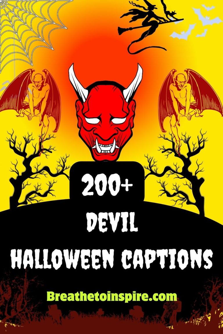 165 Devil Halloween Captions (2023 Edition) Breathe To Inspire