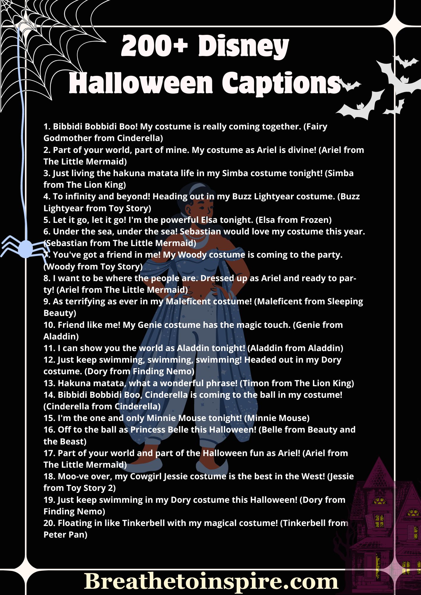 180 Disney Halloween Captions From The Disney Characters (2023 Edition