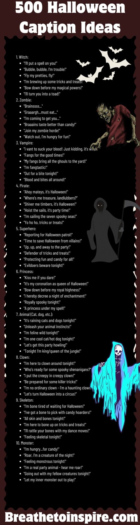 500 Halloween Caption Ideas For Instagram Post Pictures (2023 Edition