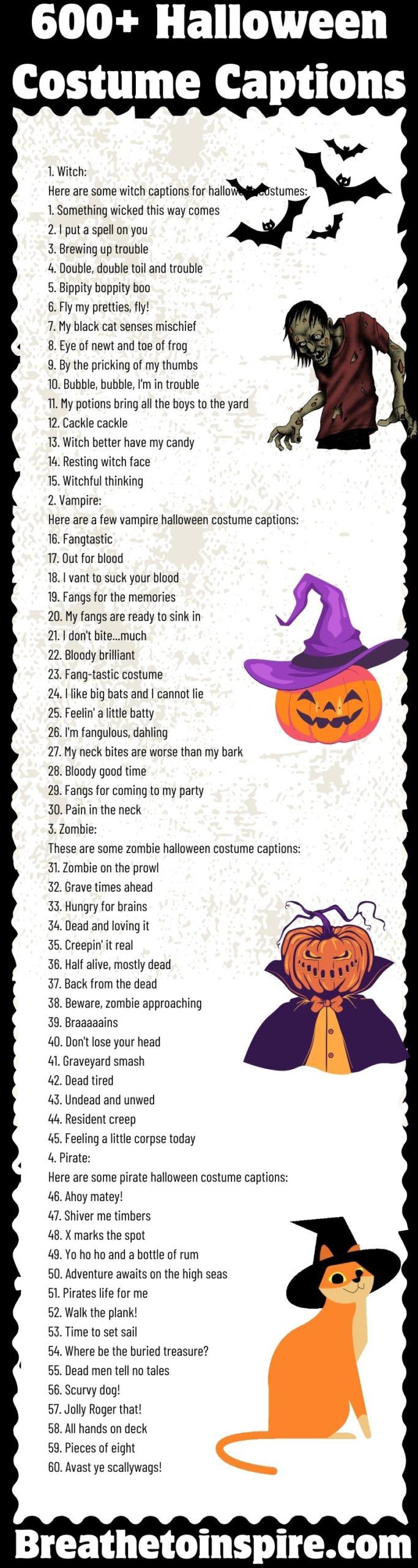 600+ Halloween Costume Captions And Costume Ideas For This Spooky