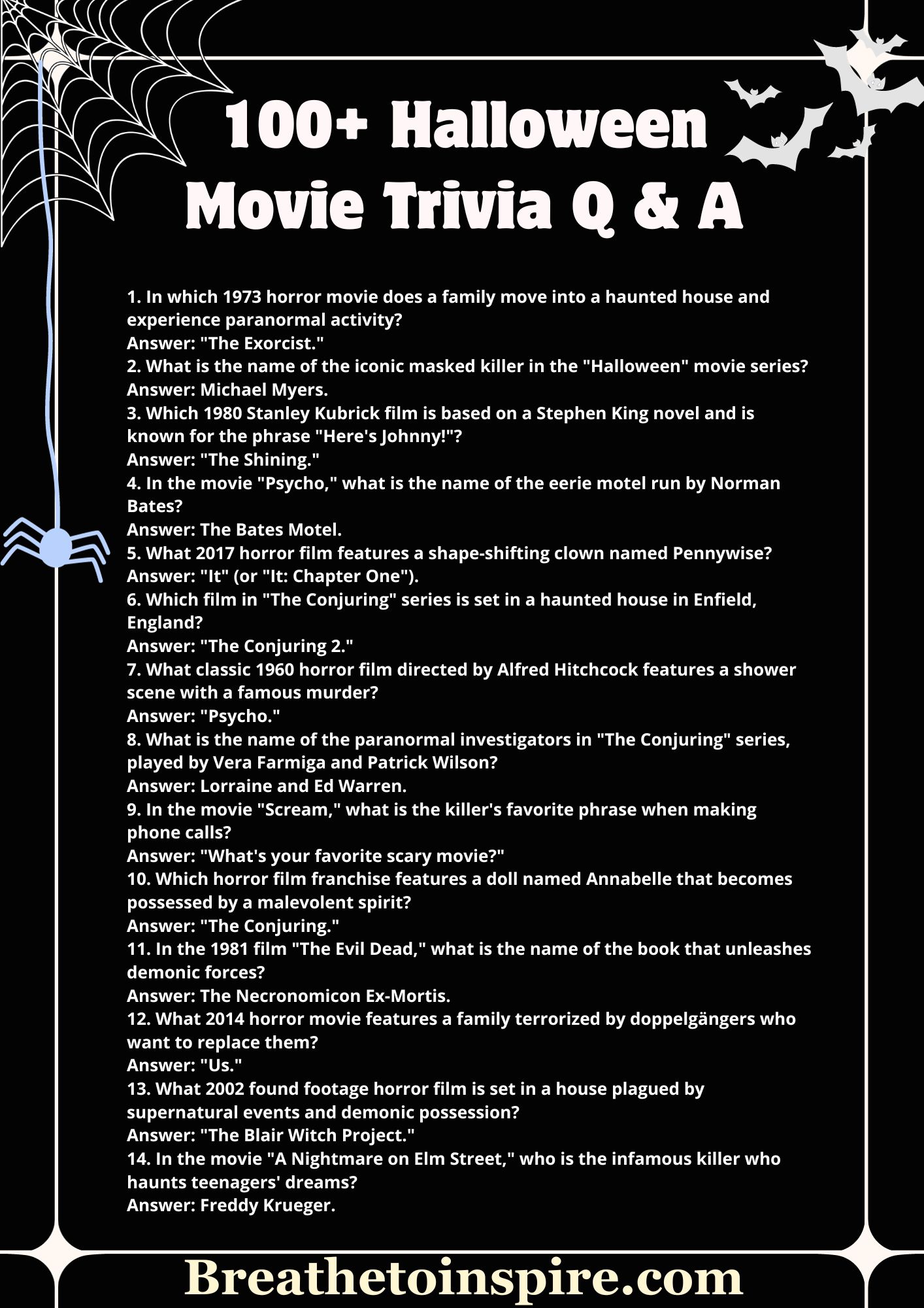 200+ Halloween Questions And Answers (trivia, Facts, History, Movies