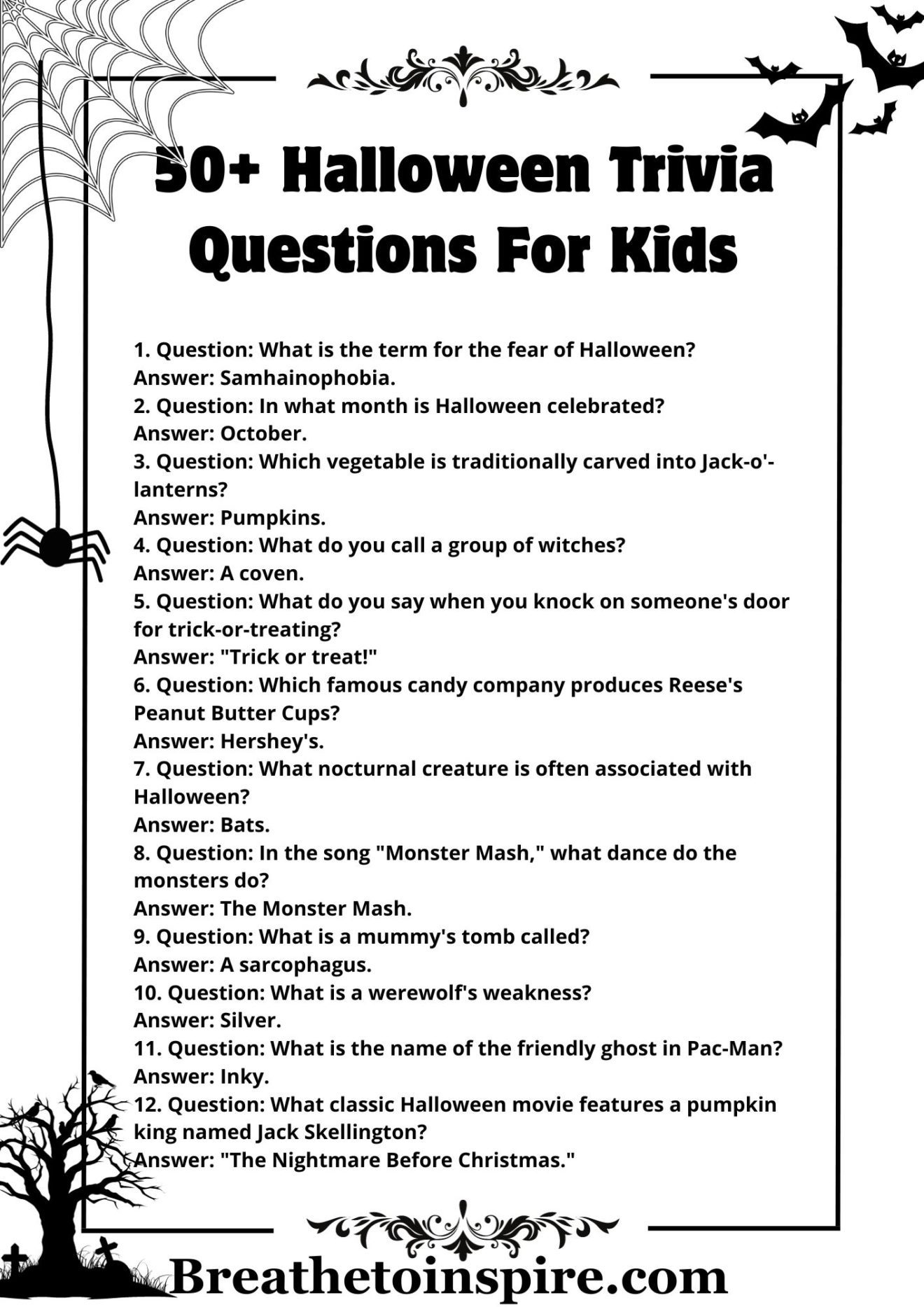 350+ Halloween Questions For Kids (trivia, Would You Rather, Never Have