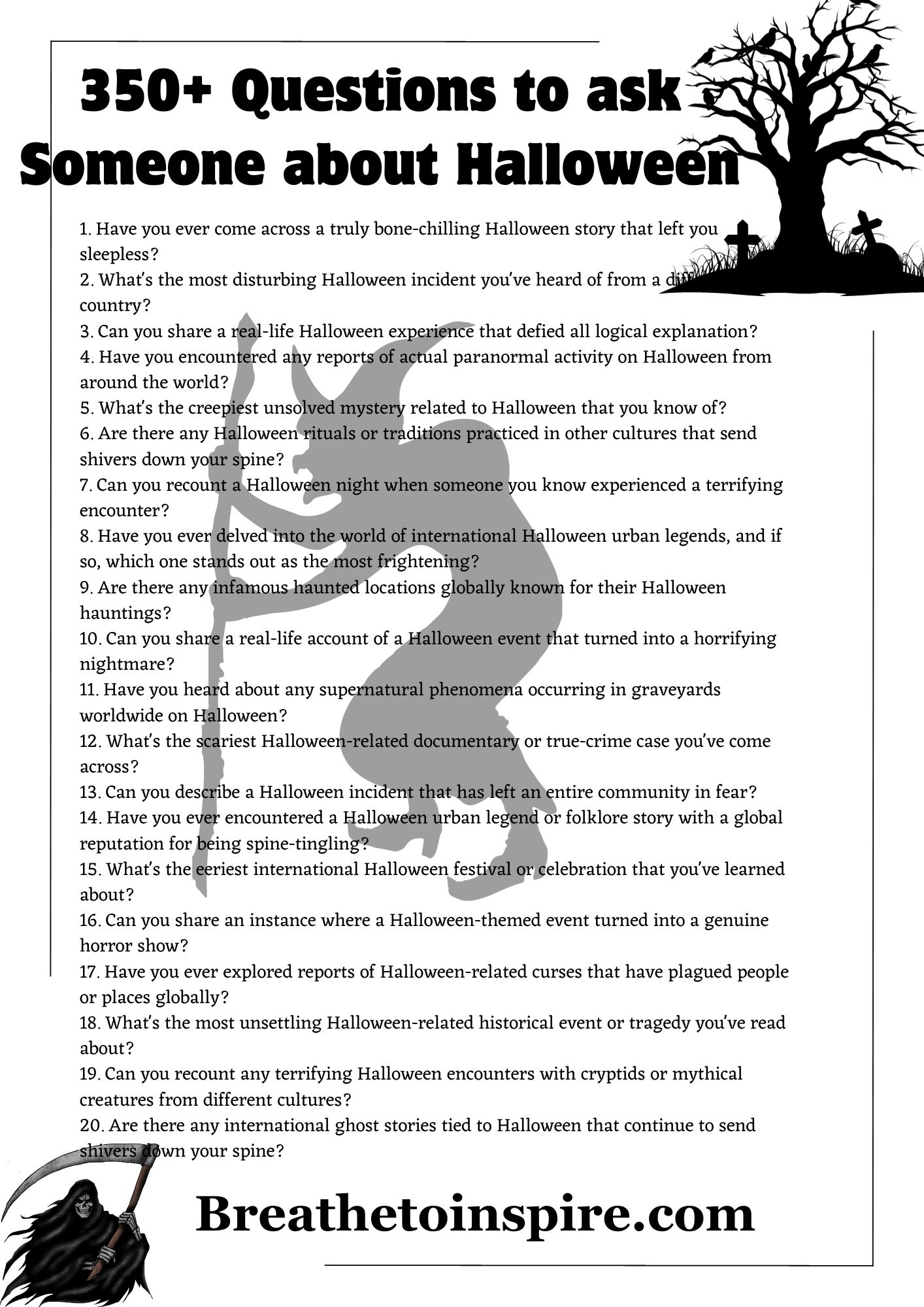 350+ Halloween Questions To Ask For This Spooky Season To Get Into The