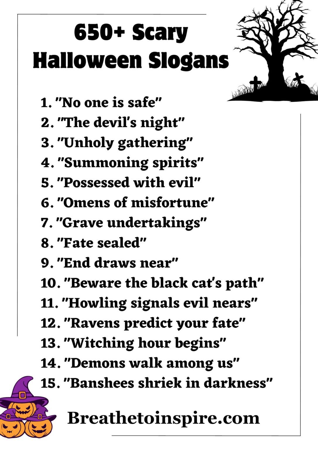 650 halloween slogans from party to business ads 2023 edition