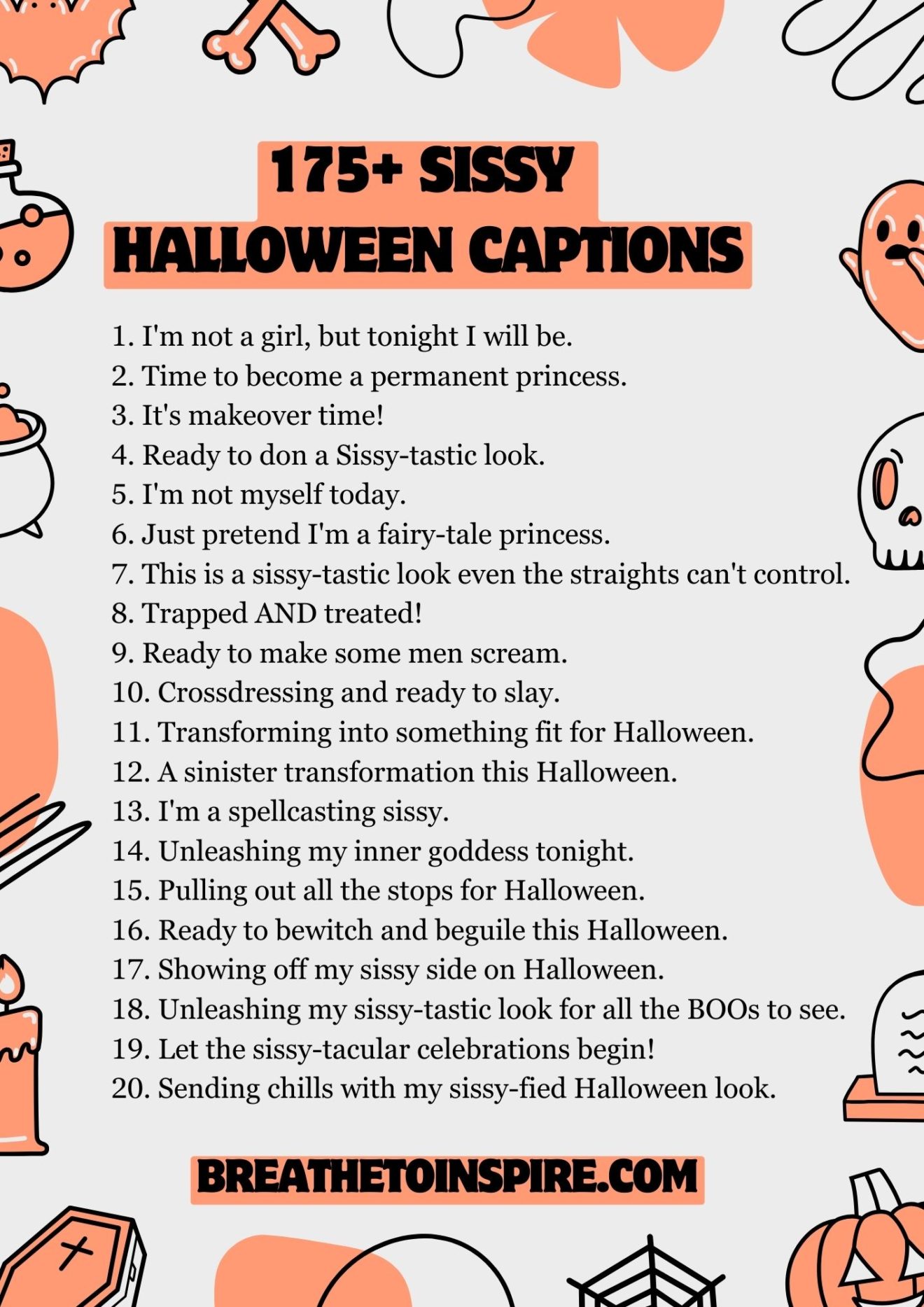 175+ Sissy Halloween Captions (TG Costume Captions 2023 Edition